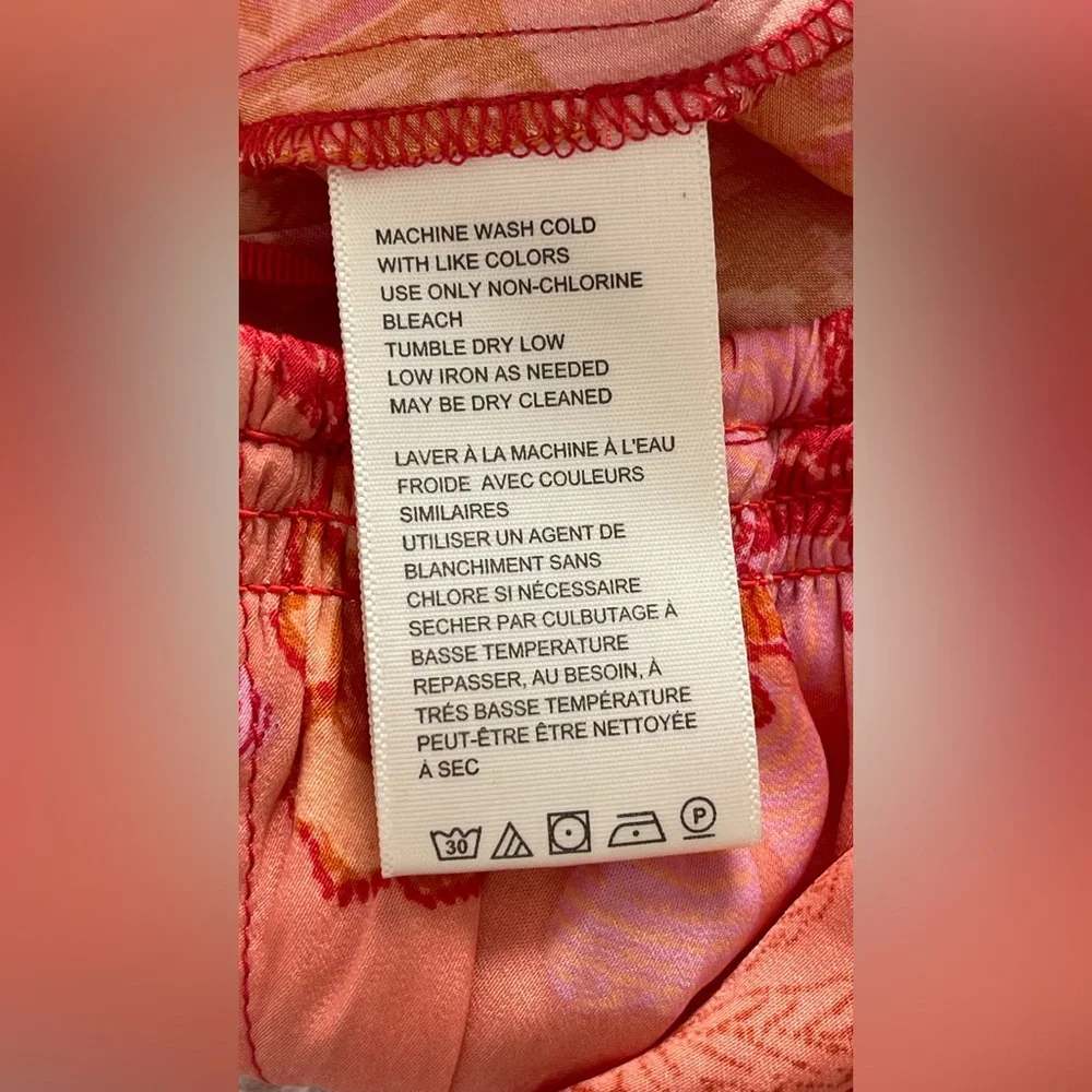 Free People Pink and Orange Tank Top